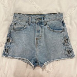 Carmar Denim LF Jean Shorts - Chain Cutout Shorts
